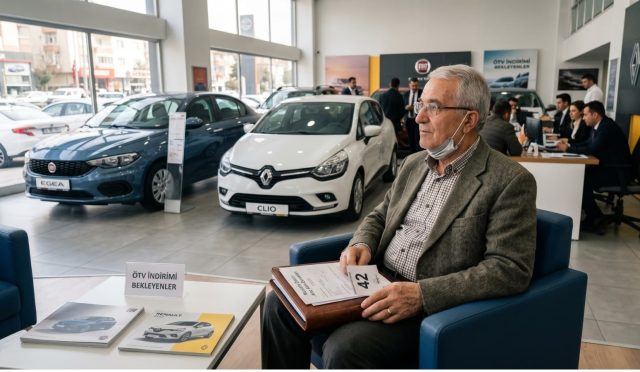 galeride oturan emekli